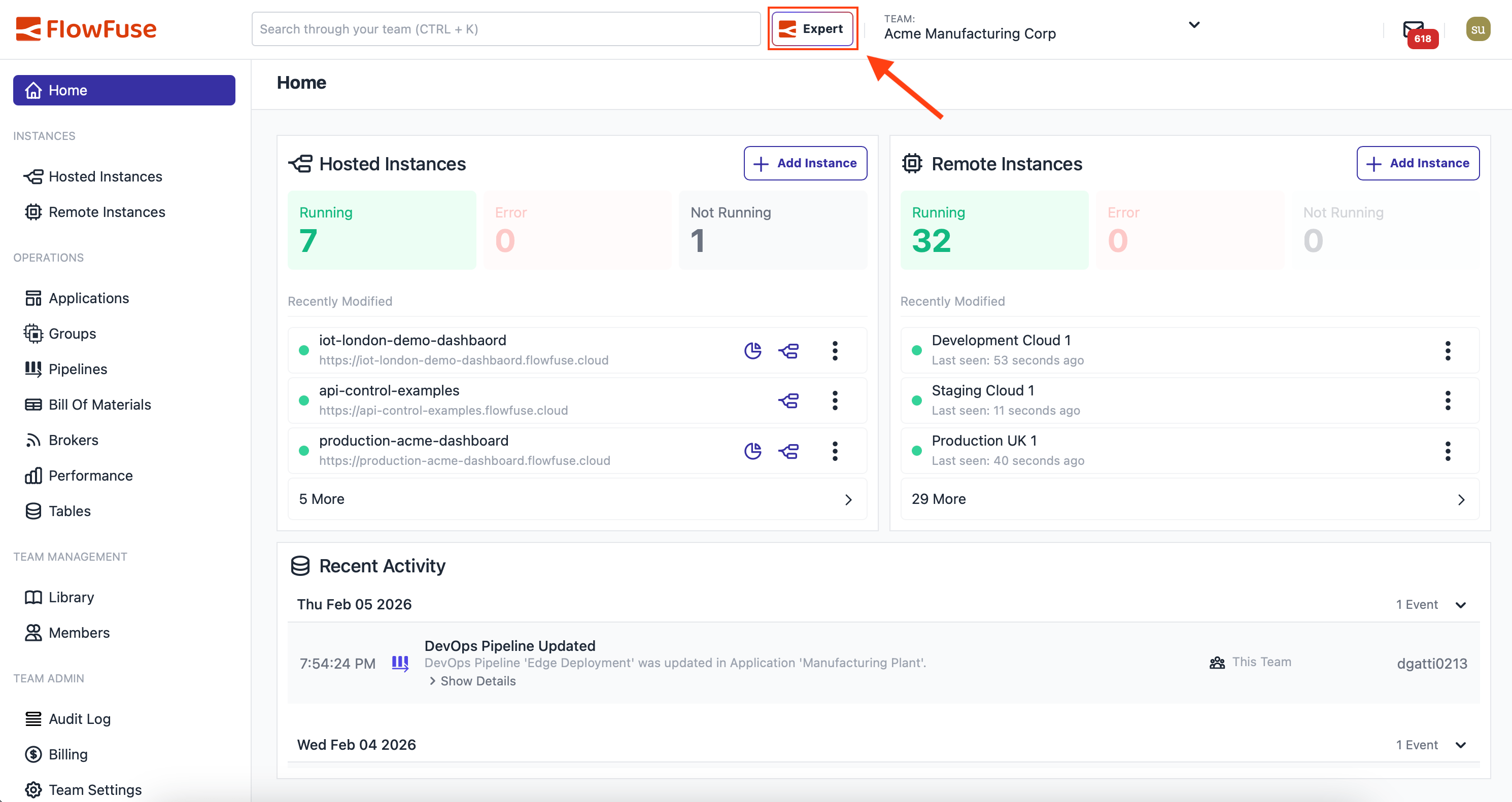 FlowFuse Expert at Platform Level